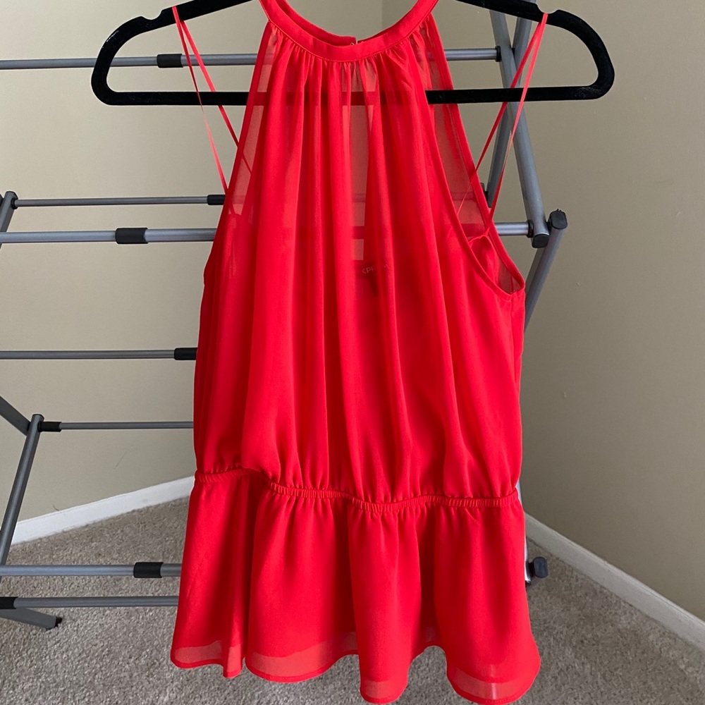 express red halter tank top
